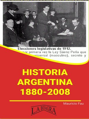 cover image of Historia Argentina, 1880-2008